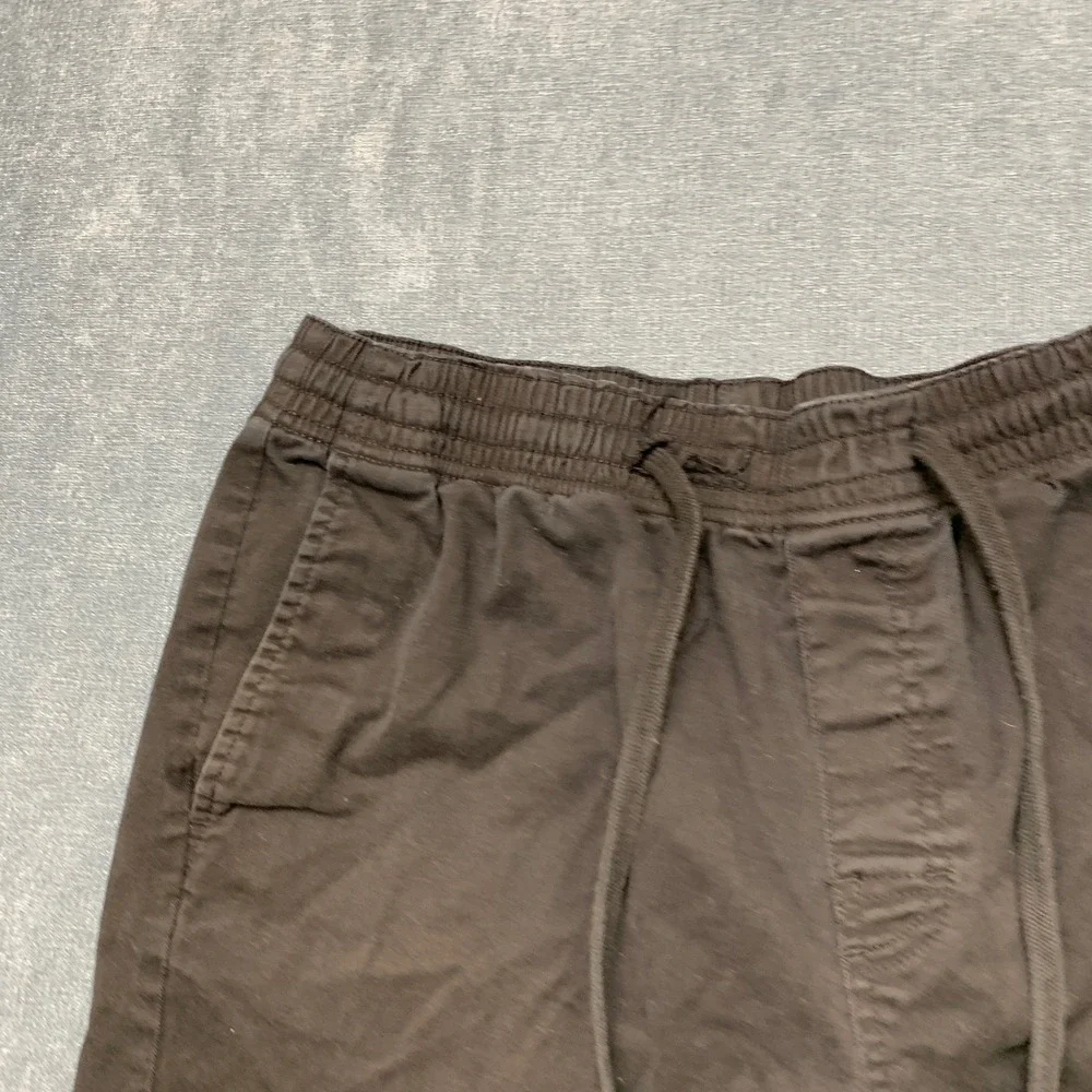 Vans Chino Shorts Mens Medium Black Slash Pockets Casual Summer Drawstring Waist